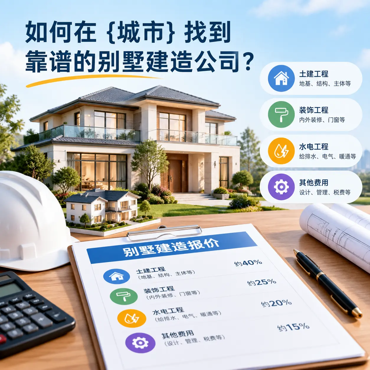 如何在 岑巩 找到靠谱的别墅建造公司？